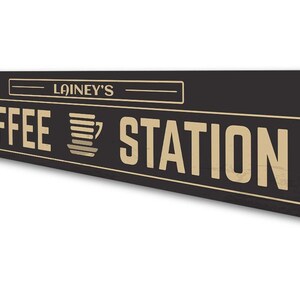 Custom Coffee Station Sign, Coffee Station, Decor for Coffee, Coffee Room Sign, Coffee Gifts. Coffee Maker Sign, Coffee Mom Gifts image 4