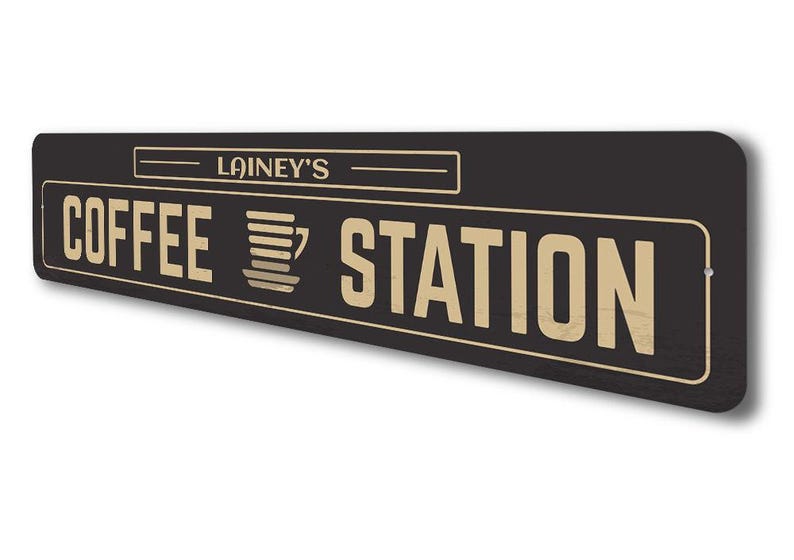 Custom Coffee Station Sign, Coffee Station, Decor for Coffee, Coffee Room Sign, Coffee Gifts. Coffee Maker Sign, Coffee Mom Gifts image 4