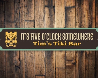 Tiki Bar Signs, Tiki Bar Owner, Tiki Mask Sign, Tiki Bar Lovers, Ocean Gift, Outdoors Decor, Food Decor, Decor - Quality Aluminum Tiki Bars