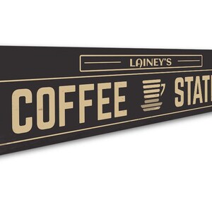 Custom Coffee Station Sign, Coffee Station, Decor for Coffee, Coffee Room Sign, Coffee Gifts. Coffee Maker Sign, Coffee Mom Gifts image 3