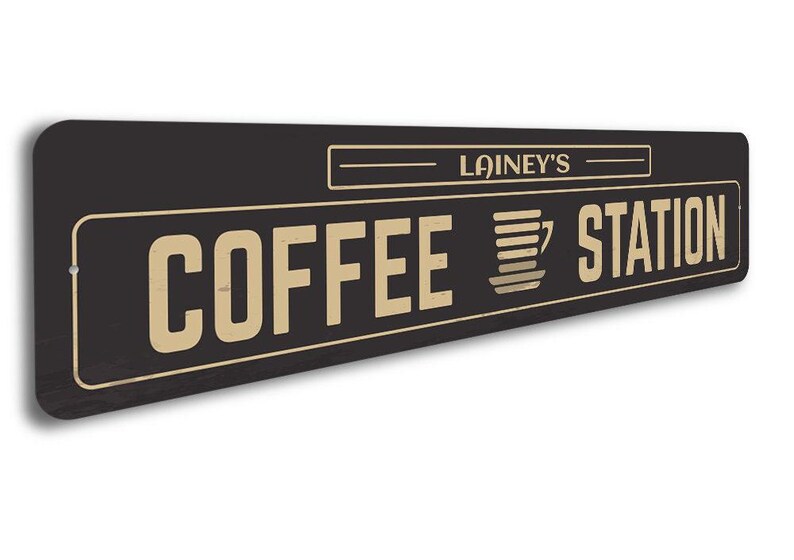Custom Coffee Station Sign, Coffee Station, Decor for Coffee, Coffee Room Sign, Coffee Gifts. Coffee Maker Sign, Coffee Mom Gifts image 3