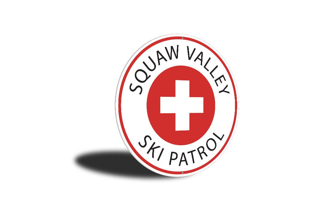 Squaw Valley Sign Squaw Valley Ski Patrol Decor Skiing Etsy