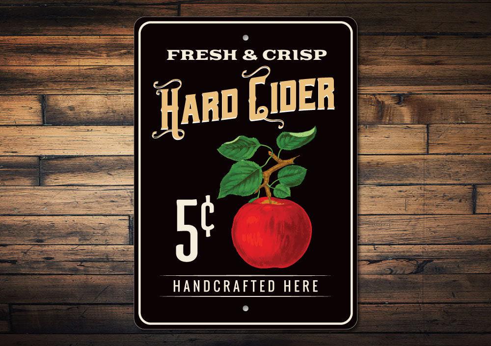 Hard Cider Sign, Cider Decor, Apple Cider Sign, Apple Decor, Apple Kitchen Sign, Apple Love, Apple Love Gift, Cider Lover Gift Quality Metal