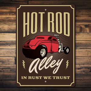 Hot Rod Alley in Rust We Trust Decor for Hot Rod Hot Rods - Etsy