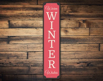 Winter Wishes Sign, Christmas Home Decor, Decor For Winter, Christmas Sign, Winter Decor, Sign For Christmas, Christmas Lover Gift, Gift