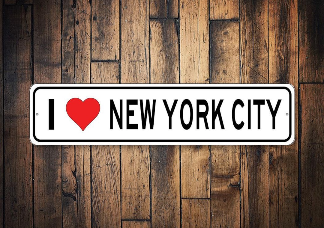 I Love New York City Sign, New York City Decor, I Heart NY Sign