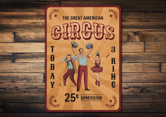 Circus Admission Sign Circus Admission Circus Vintage - Etsy