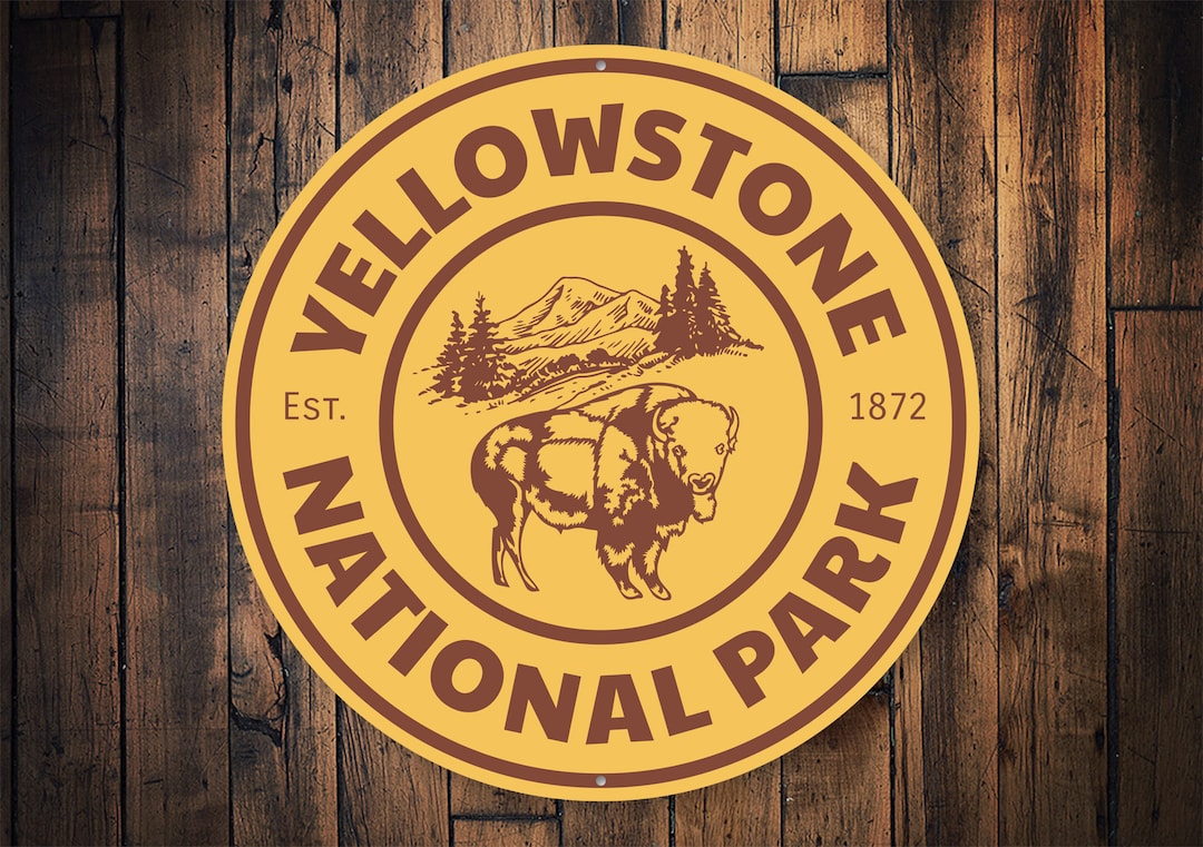 Yellowstone National Park, Yellowstone Park, Yellowstone Park Sign