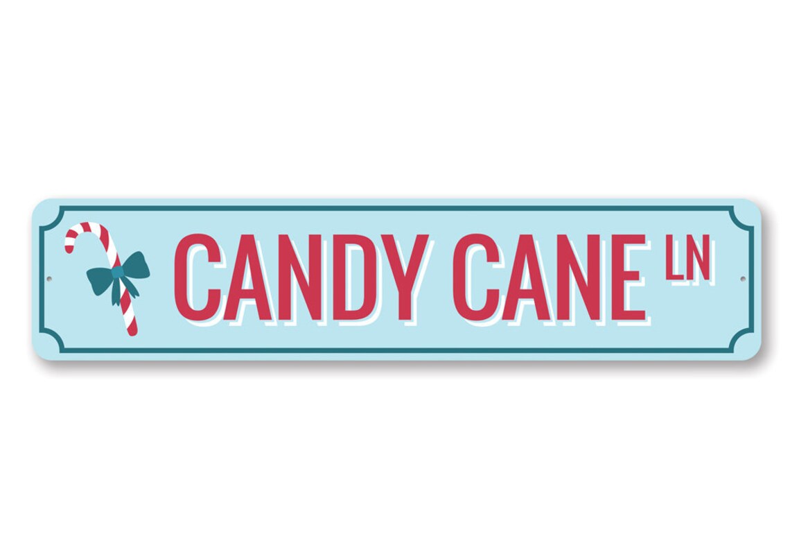 Candy Cane Sign Candy Cane Lovers Christmas Decor Candy Etsy