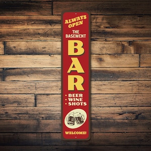 Basement Bar Sign, Vintage Bar Decor, Pub Beer Sign, Beer Lover Decor, Beer Lover Sign, Sign For Beer, Beer Bar Sign, Beer Decor, Bar Sign