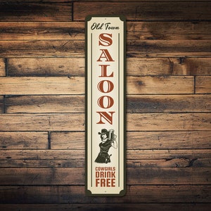 Old Town Bar Sign, Saloon Decor, Cowgirl Sign, Beer Lover Decor, Beer Lover Sign, Sign For Beer, Beer Bar Sign, Beer Room Decor, Bar Sign
