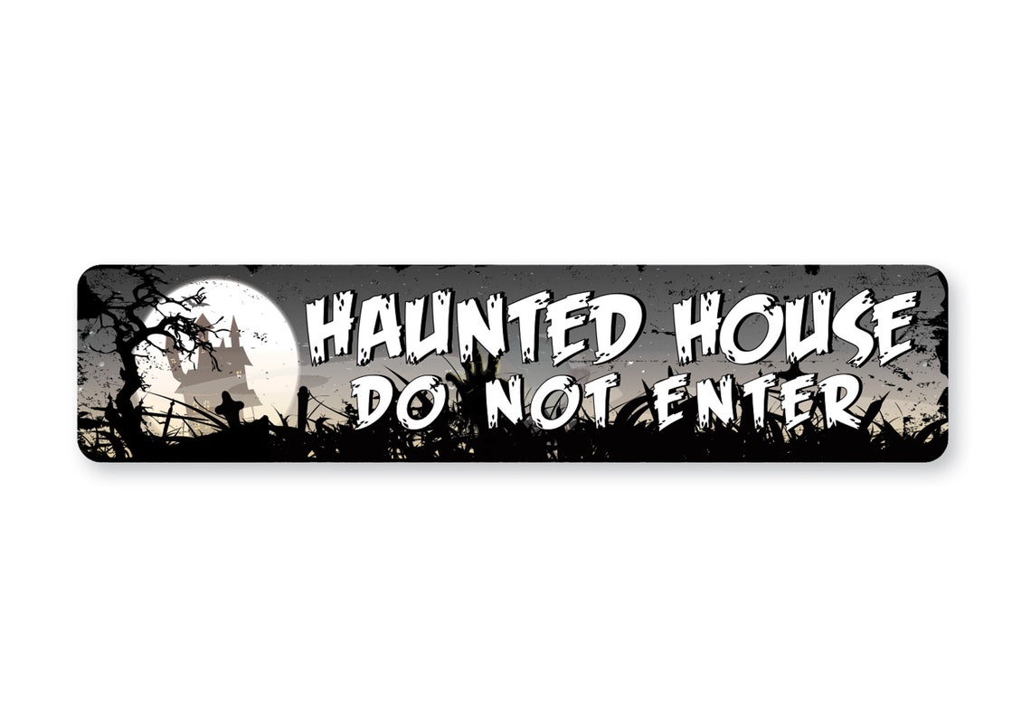 Do Not Enter Sign Haunted House Sign Haunted Decor Scary | Etsy