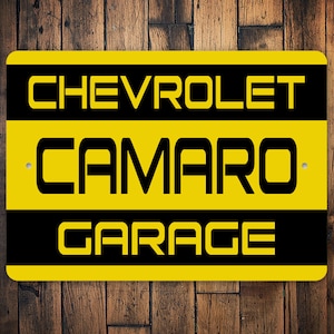 Chevrolet Camaro Sign, American Camaro Decor, Camaro Sign Decoration, Sign For Camaro, Vintage Camaro Sign, Camaro Gift Decor