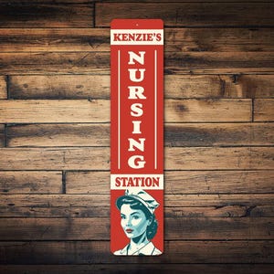 Nursing Station Sign, Nursing Station, Custom Nurse Gift, Nursing Gift, Custom Nurse Sign, Nurse Home Decor, Nursing Hospital, Nursing Decor image 1