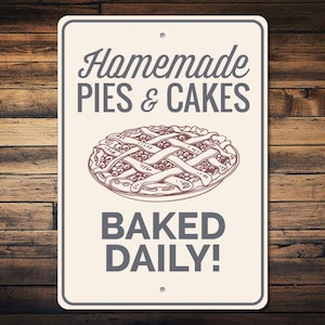 Znak Pie, Prezent Piekarza Pie, Znak Domowych Piesów, Dekoracja Piekarni Pie, Prezent Miłośnika Pie, Znak Piekarza Pie, Metalowa Dekoracja Piekarni, Jakościowy Metalowy Znak Pieczenia