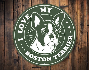 Teken Boston Terrier, schattig cadeau Boston Terrier, cadeau voor Boston Terrier, decor hondenliefhebber, Boston Terrier, teken voor hondenhuis, cadeau hondenliefhebber