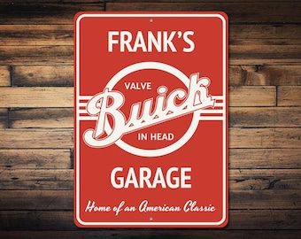 Buick Garage Sign, Custom Buick Sign, Buick Gift for GM Owner Sign, Custom Buick Logo Sign, Buick Decor - Quality Aluminum Sign Buick Decor