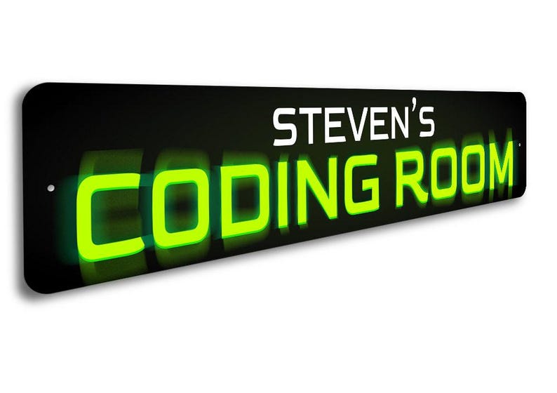 Codeerkamerbord, computerprogrammeur cadeau, teken voor codering, coderingscadeau, computernerd cadeau, coderingscomputer, slim coderingscadeau, kunst aan de muur afbeelding 3