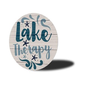 Lake Therapy Sign, Funny Lake Gift, Lake Therapy, Funny Lake Sign, Lake Lover Gift, Signs For Lake House, Lake House Gifts, Lake Signs image 4