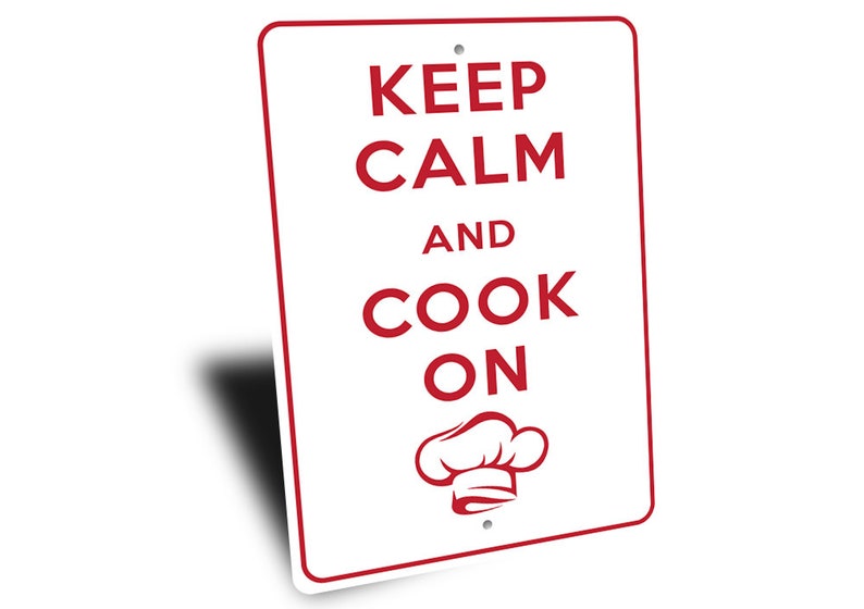 Keep Calm Cook on Sign Cooking Room Decor Sign for Kitchen | Etsy