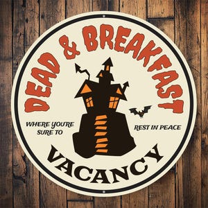 Petit déjeuner mort, Petit déjeuner d&#39;Halloween, Dîner d&#39;Halloween, Maison hantée, Peur, Amoureux d&#39;Halloween, Déco d&#39;Halloween, Vie d&#39;Halloween, Effrayant - Métal
