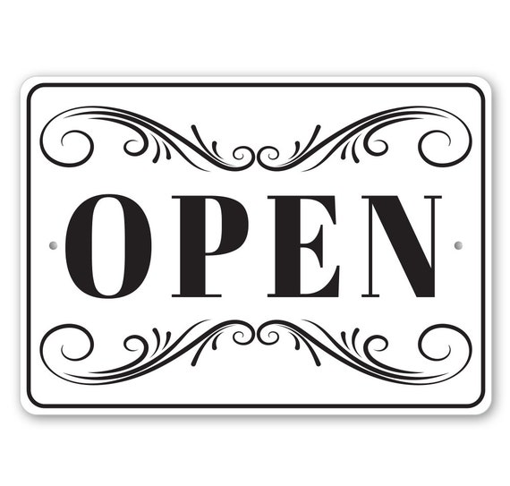 Open Sign, Simple Open Sign, Open Shop Sign, Open Building Sign, Open  Decor, Sign for Shopfront, Cute Store Sign, Open Store Metal Sign - Etsy