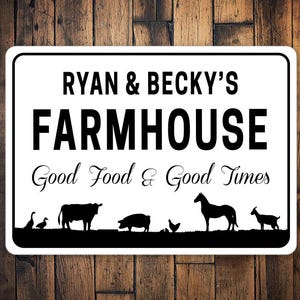 Couples Farmhouse Sign, Couples Farm Sign, Custom Couples Farm Gift, Farming Gift, Gifts For Farmers, Farm Life Decor, Family Farm Signs