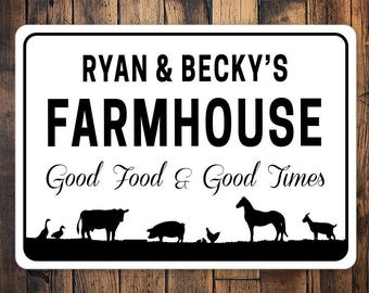 Couples Farmhouse Sign, Couples Farm Sign, Custom Couples Farm Gift, Farming Gift, Gifts For Farmers, Farm Life Decor, Family Farm Signs