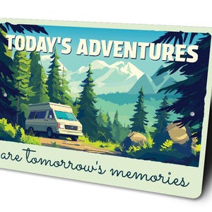 a picture of a van traveling through the woods