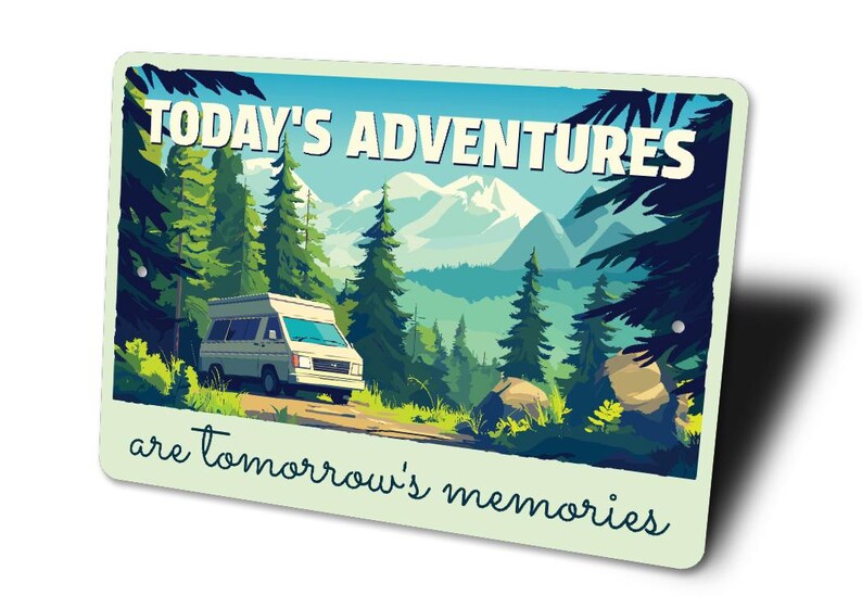 a picture of a van traveling through the woods
