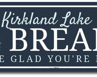 Distressed Wooden Sign ENS1002041 Bed and Breakfast Sign Custom Lake Decor