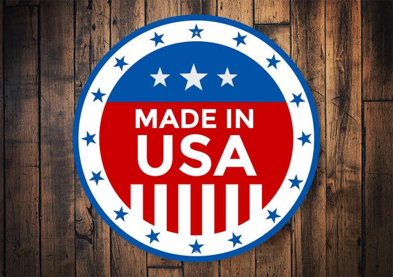 Made In USA Sign, Made in USA, Proudly Made In USA, Sign For Shop, American Made Product, American Made Sign, Usa Made, Usa Sign- Metal Sign