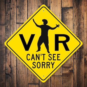 Funny VR Sign, VR Gaming Sign, Gaming Decor, VR Gaming, Virtual Reality Sign, Funny Vr Gift, Kid Vr Gaming Sign, Sign For Kids, Gaming Zone