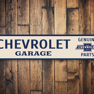 Chevrolet Garage, Dads Chevrolet Garage, Chevy Garage Owner, Chevrolet Garages, Chevrolet Gifts, Genuine Chevy Parts, Chevy Repair Parts