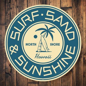 Surf Sand & Sunshine Sign, Surfer Shack Decor, Decor For Surf, Surfing Home Decor, Home For Surfer, Gift For Surfing, Surfer Gift, Surf Love