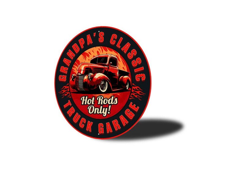 Hot Rod Truck Sign, Custom Hot Rod Sign, Cool Truck Gift, Hot Rod Decor ...