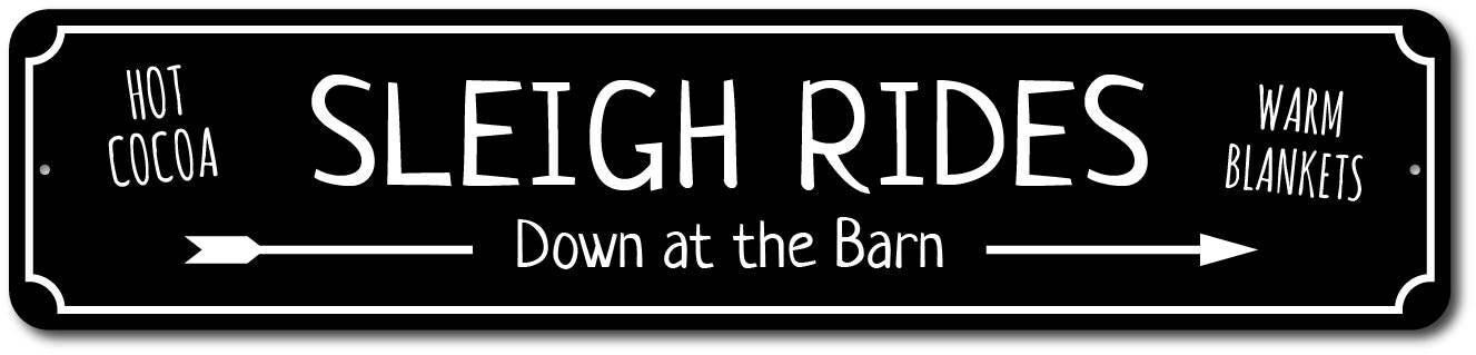 Sleigh Races Sign Sleigh Rides Sign, Winter Fun Sign, Barn Fun Sign, Sleigh Decor, Sleigh ...