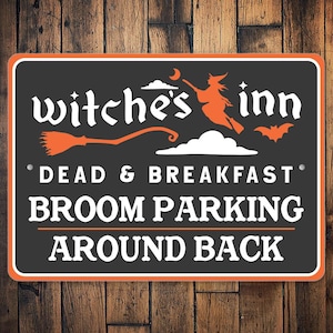 Witches Inn Sign, Witches Inn, Home Of Witches, Custom Witch Sign, Halloween Signs, Retro Halloween Gift, Halloween Lover Decor, Holidays
