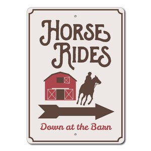 Pony Rides Sign Horse Rides Sign Horse Barn Decor Horse Barn Sign Metal - Etsy