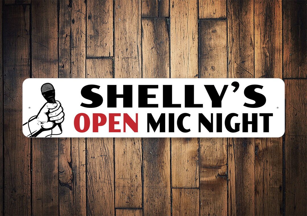Custom Open Mic Night Sign Open Mic Night Custom Singing - Etsy New Zealand