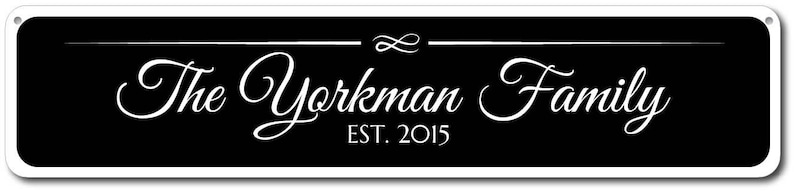 Last Name Sign, Personalized Established Date Sign, Custom Family Name Last Name Sign, Personalized Established Date Sign, Custom Family Name