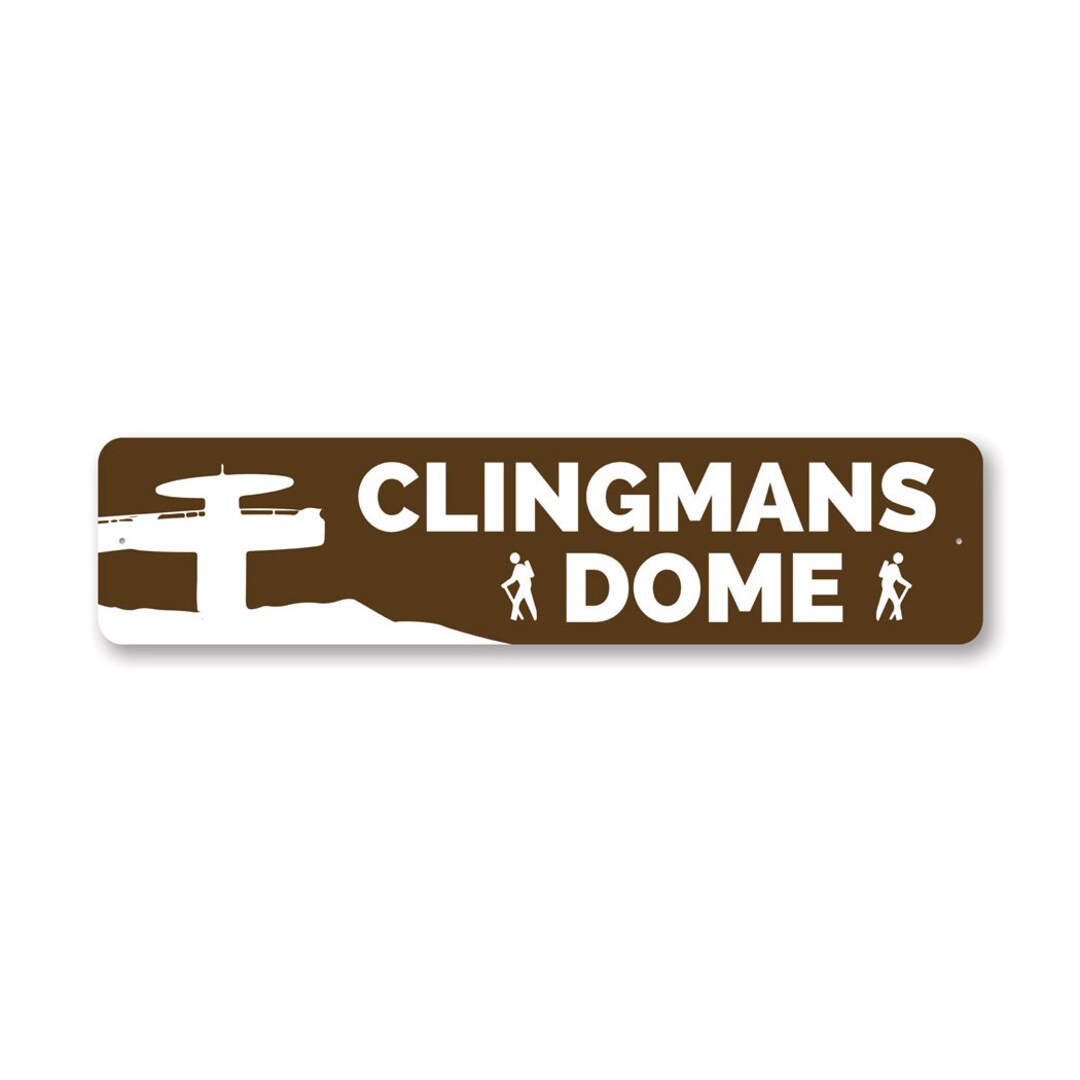 Clingmans Dome Sign Clingmans Dome Hiking Custom Trail Sign - Etsy