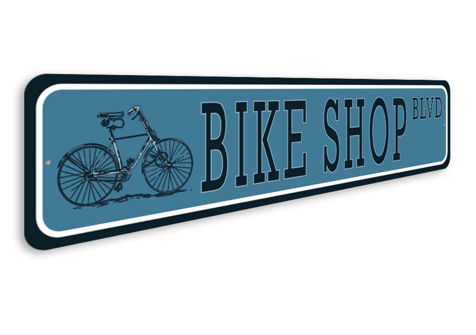 Bike Shop BLVD Bike Shop Decor Bike Lover Decor Bike Sign | Etsy