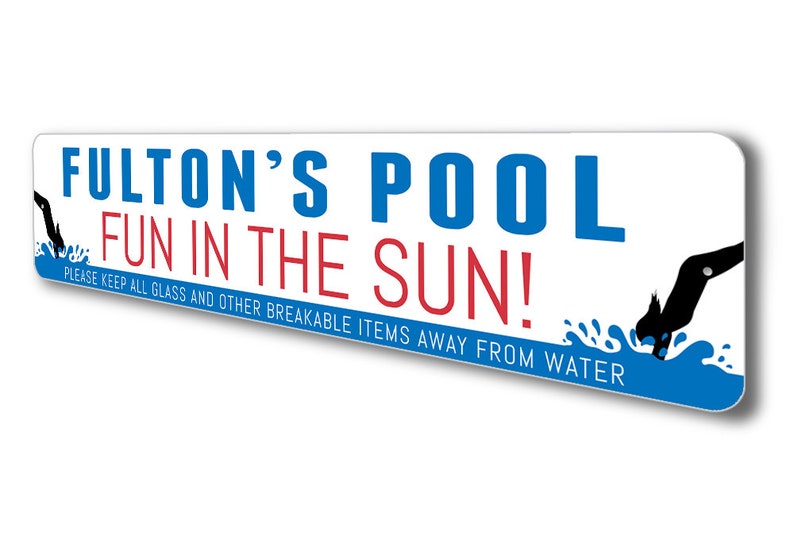 Custom Pool House Sign Pool House Sign Pool Place Pool Etsy