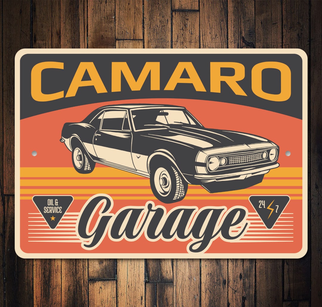 Camaro Sign Custom Camaro Sign Camaro Garage Sign Decor for Etsy