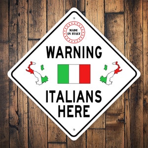 Italians Live Here Sign, Caution Italians Here, Funny Italian Decor, Sign For Italian Family, Italy Decor, Decor For Italy, Italian Lovers