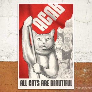 Manifesto sovietico del gatto - Tutti i gatti sono belli