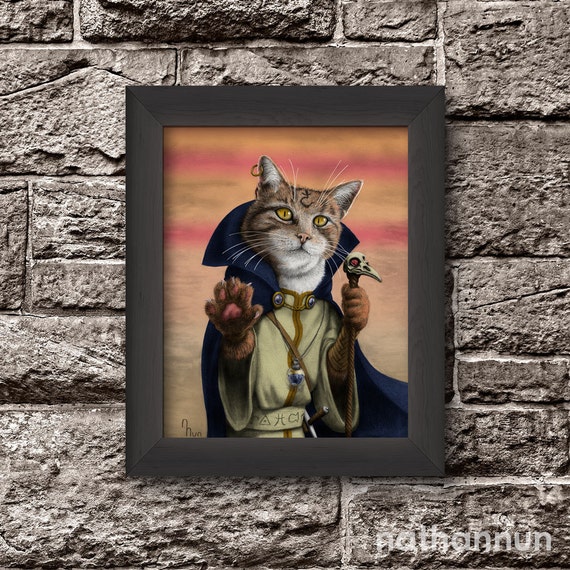 ファンタジー猫ヒーロー - 魔法使い猫 - Etsy 日本