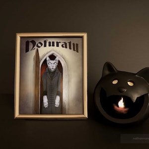 Halloween Print Pack - Small Prints - Postcard Size Cat Prints - Set of 4