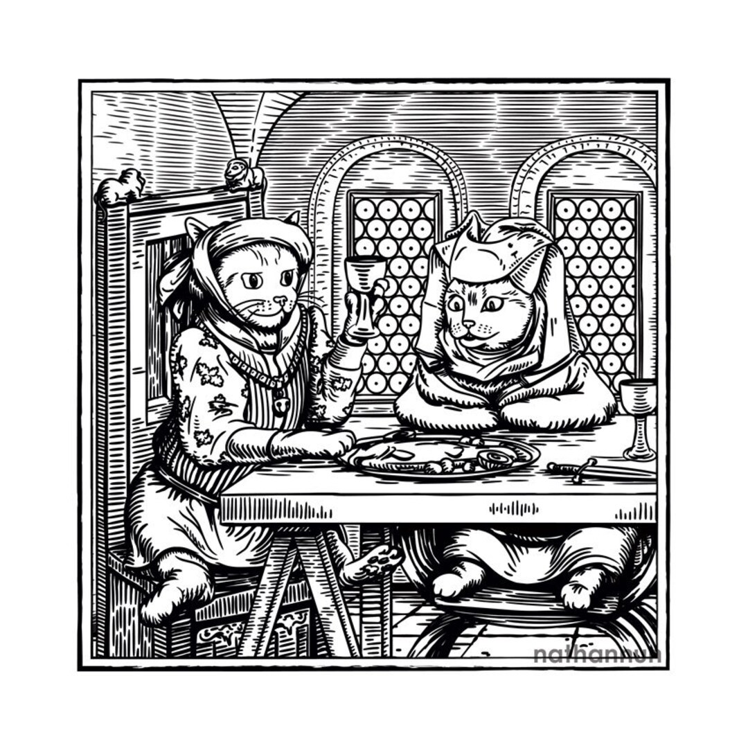 tw様予約 絵画「猫の背中に何かある〜森のきのこ／インド／スペイン／食虫植物」 tw様予約 絵画「猫の背中に何かある〜森のきのこ／インド／